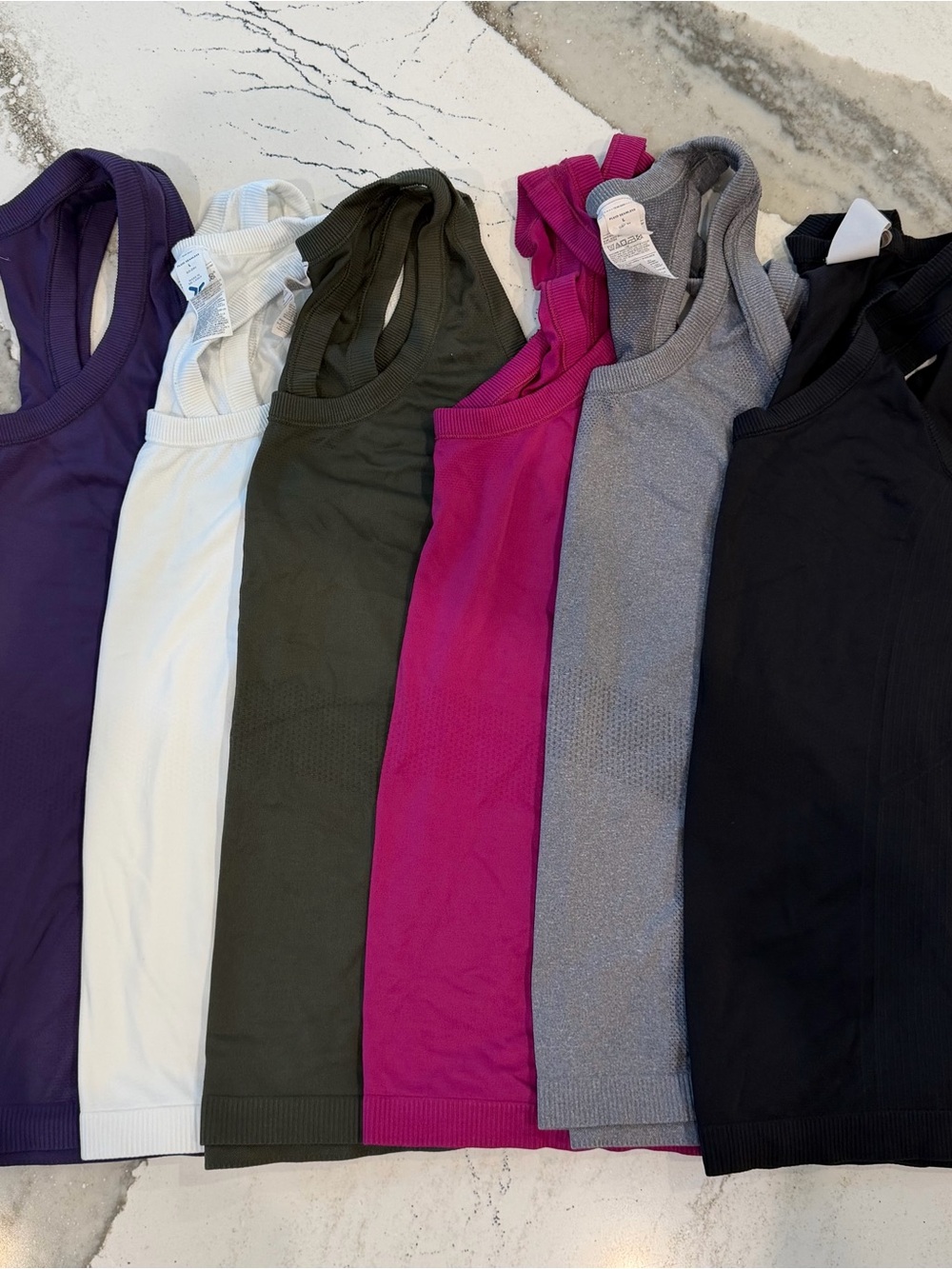 Women’s Seamless Athletic Tops - Set of 8